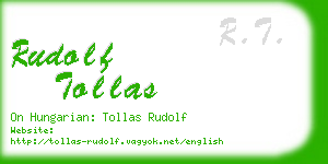 rudolf tollas business card